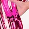 2-Pack Hot Pink Metallic Tinsel Foil Fringe Curtains 3.2x8.2ft Party Backdrop